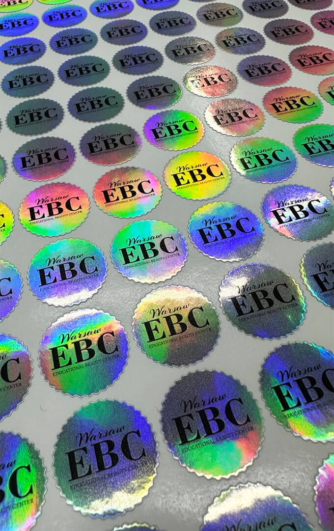 голографические наклейки печать